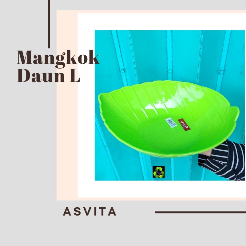 Mangkok Plastik Bentuk Daun L MD 2 Asvita