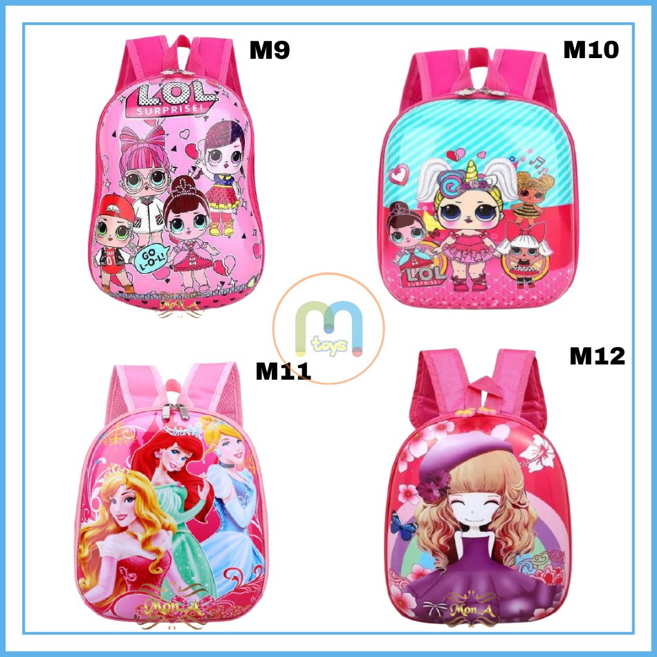 Tas Ransel Telur Sekolah Anak TK / PAUD - Tas Sekolah Anak Karakter lucu Ransel PVC Karakter Lucu M0172