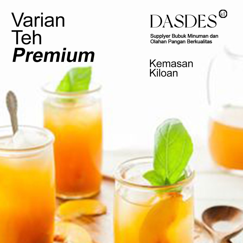

BUBUK MINUMAN TEA | BUBUK INSTAN | BUBUK DASDES | 1KG - DASDES Powder Drink