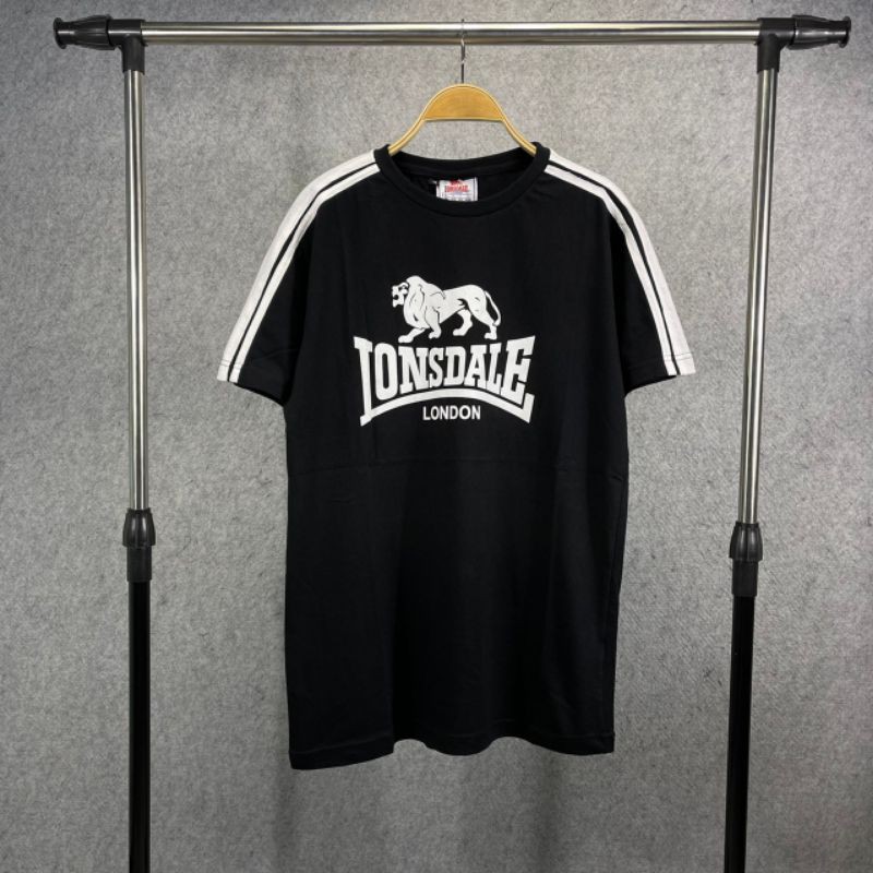COD Kaos T-Shirt Lonsdale London White Navy Original Unisex Kaos Distro