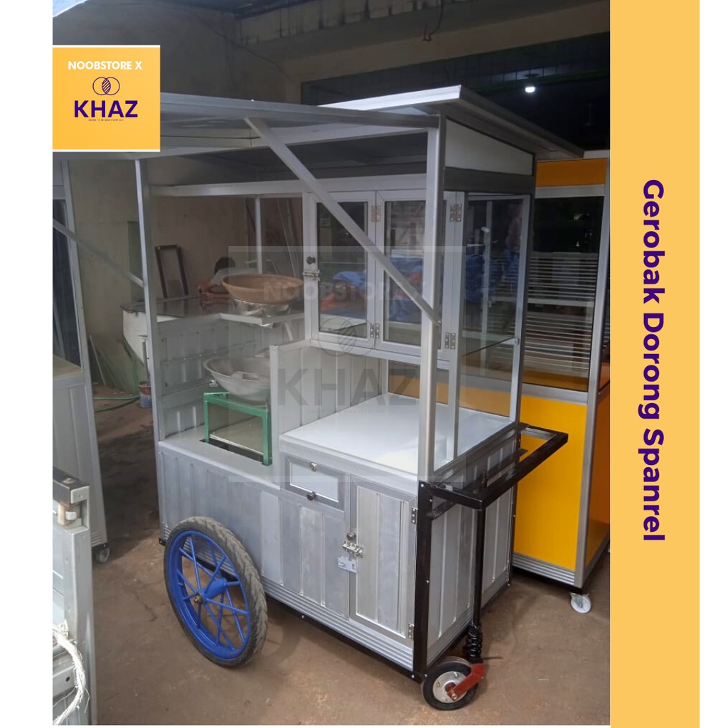 Gerobak Dorong Aluminium Spanrel Silver