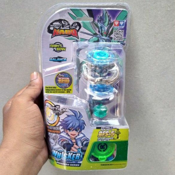 Mainan gasing beyblade infinity nado whisker standart series YW604301