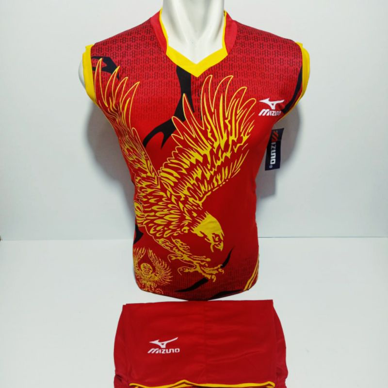 baju volly singlet kaos celana voli mizuno setelan jersey voli