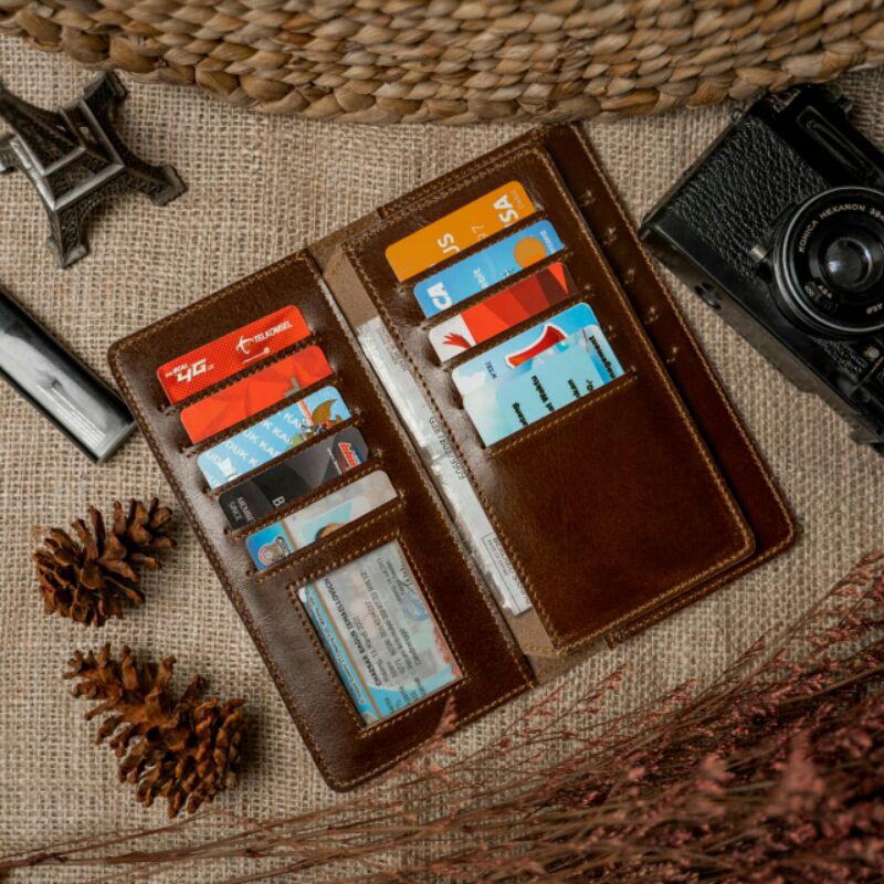 Dompet Lipat Panjang Kulit Pria Reven Apollo Long Wallet Branded Original Kulit Sapi Asli Premium