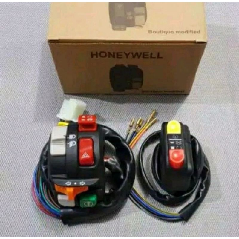 Saklar Set  Saklar kiri kanan Honeywell Kanan Domino Thailand Saklar Honeywell set