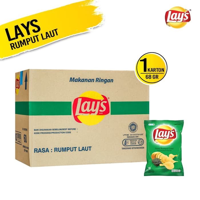 

Lay's Rumput Laut 68 Gr - 30 Pcs [1 Carton]