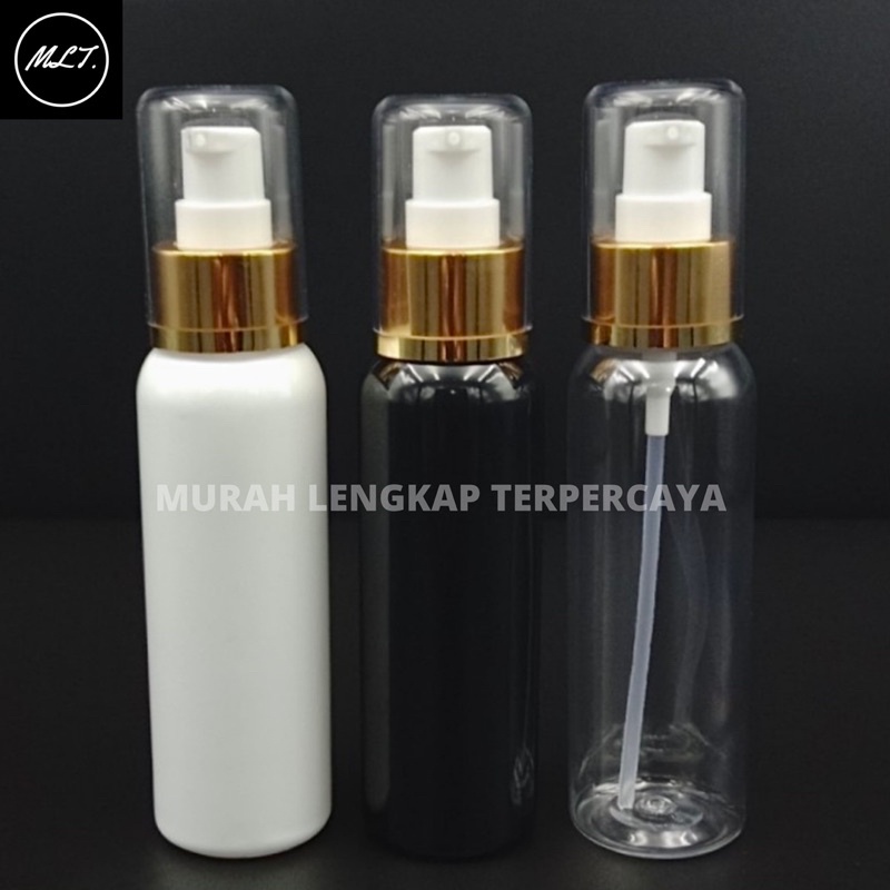 BOTOL TREATMENT PUMP 100ML PUMP TREATMENT GOLD FULLCAP BOTOL BR 100ML PUMP TREATMENT GOLD FULL CAP