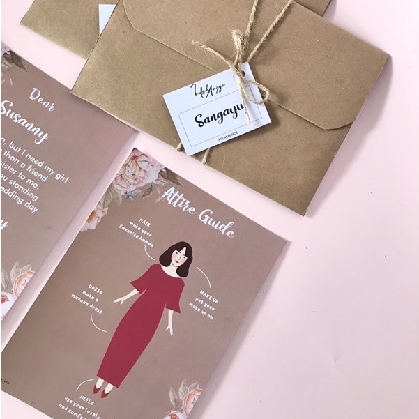 Bridesmaid invitation undangan