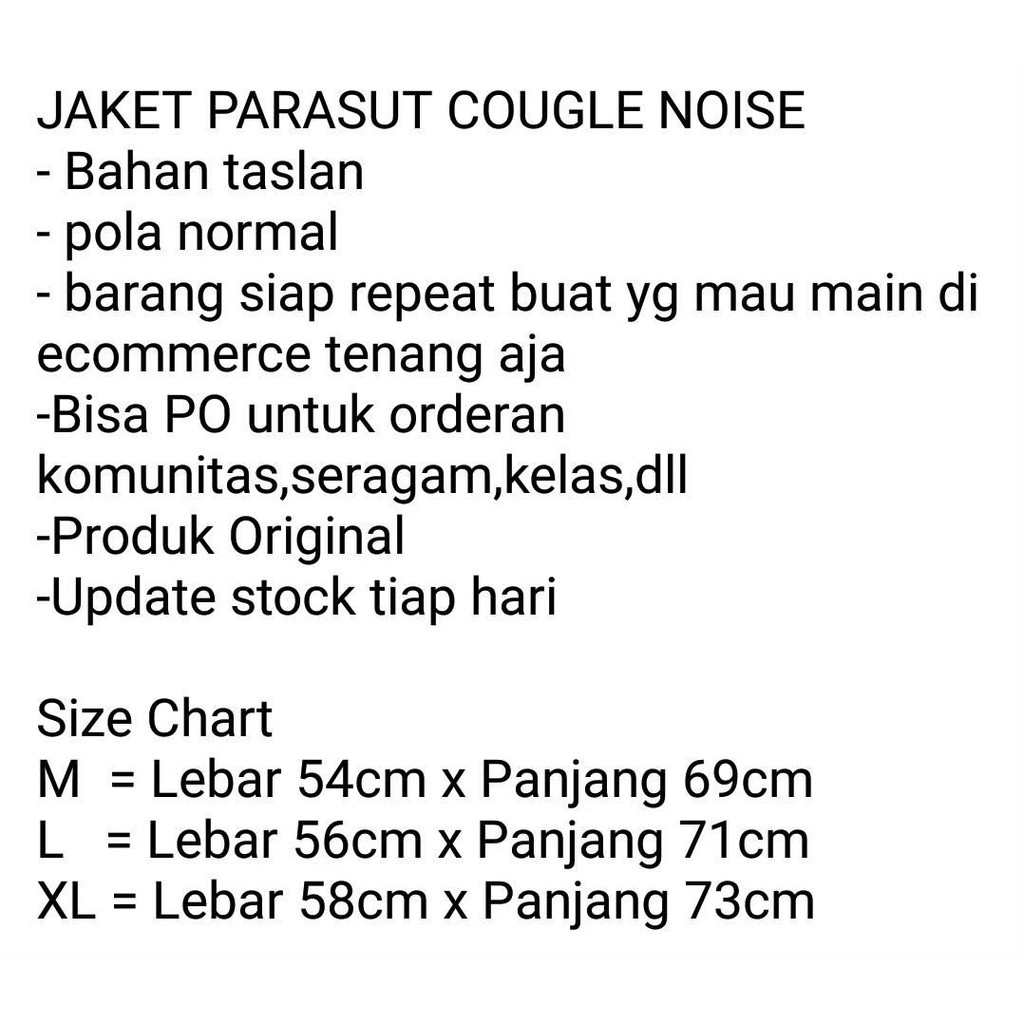 COUGLE NOISE / Jaket Cagoule Pria / Jaket Camo Pria / Jaket cougle Original Wolv