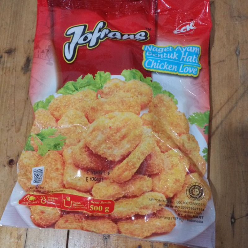 

JOFRANS NAGGET BENTUK HATI/LOVE 500GR