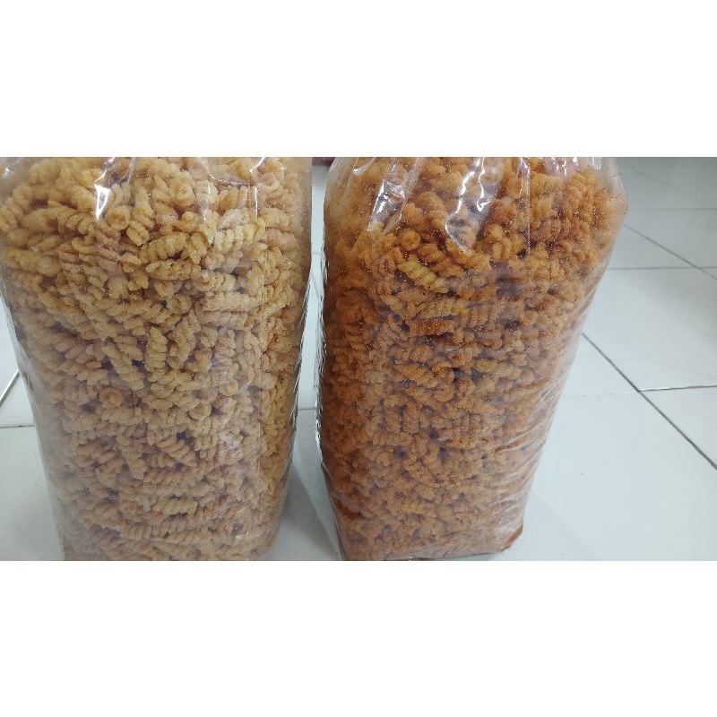 

makroni spiral asin/pedas