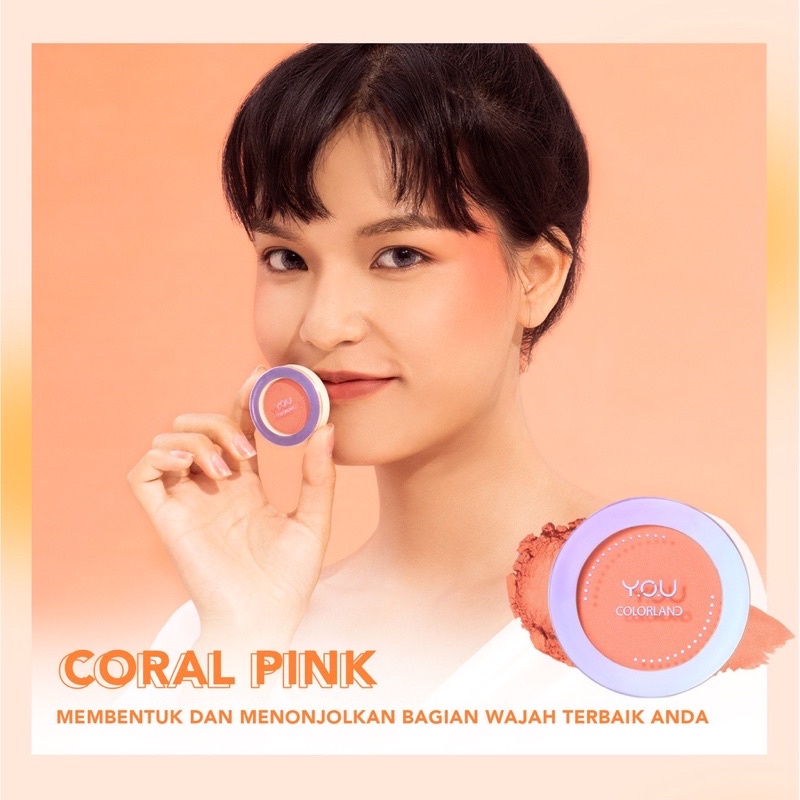 YOU Colorland - Focus On Me Blush / Blush On Colorland / Blush on You ( YOU MAKEUPS OFFICIAL STORE )