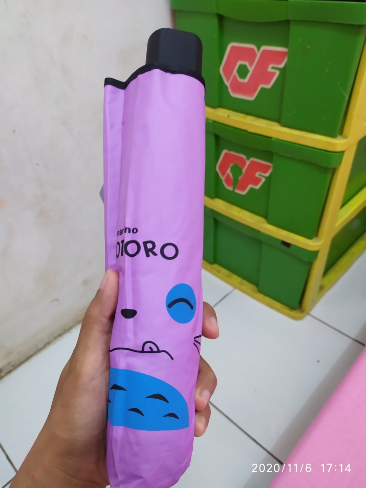 Nagoya Payung Lipat 4 Totoro Face