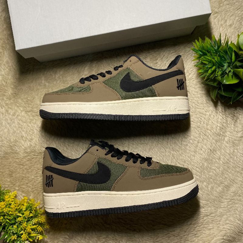 SEPATU NIKE AIR FORCE 1 UNDEFEATED OLIVE GREEN