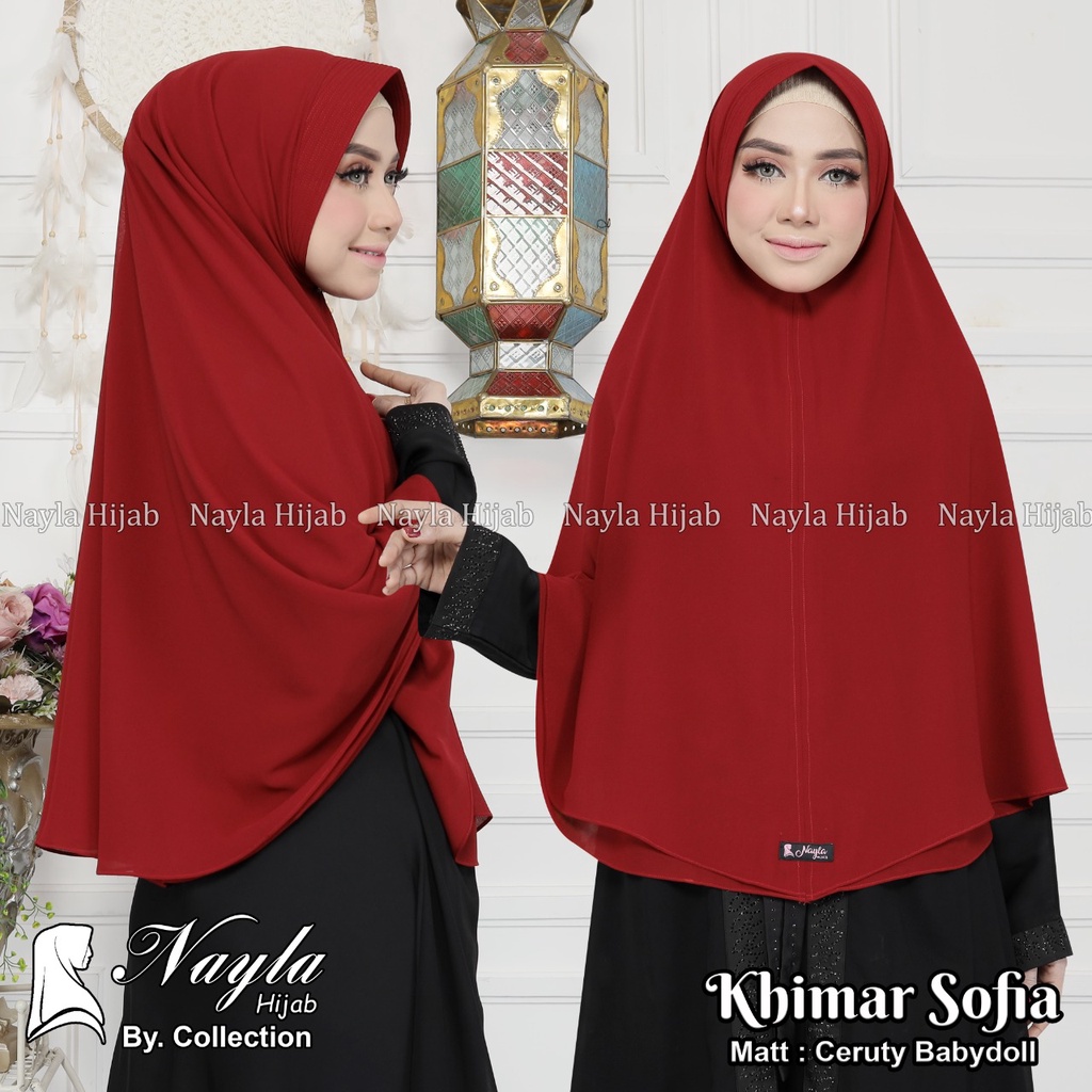 KHIMAR CERUTY BABYDOLL KHIMAR CERUTY SOFIA JUMBO NAYLA HIJA'B