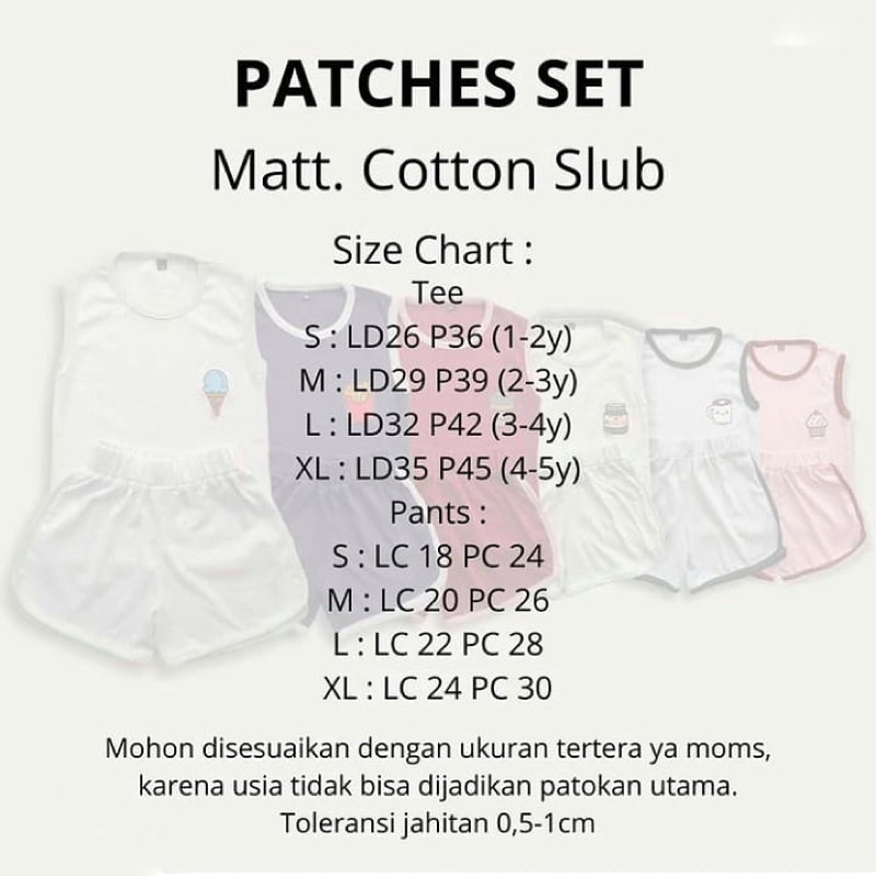 RACHIDKIDS / SETELAN KUTANG ANAK LUCU / PATCHES SET / DAILY SET ANAK