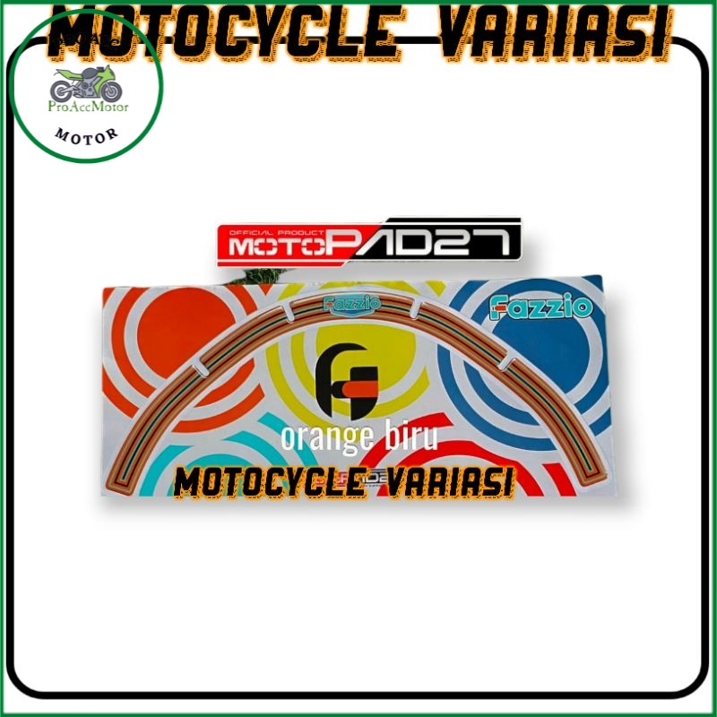 Motopad27 Sticker stiker lampu depan Fazzio stiker fazzio premium (COD)