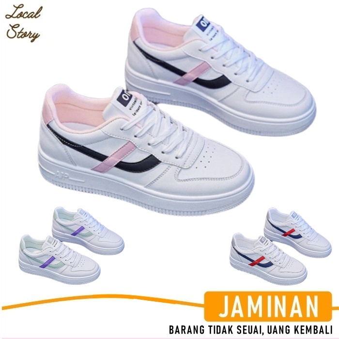 Sepatu Kets Sneakers Tali Cewek Cewe Perempuan Remaja Dewasa Korea Kekinian Murah Terbaru 2022