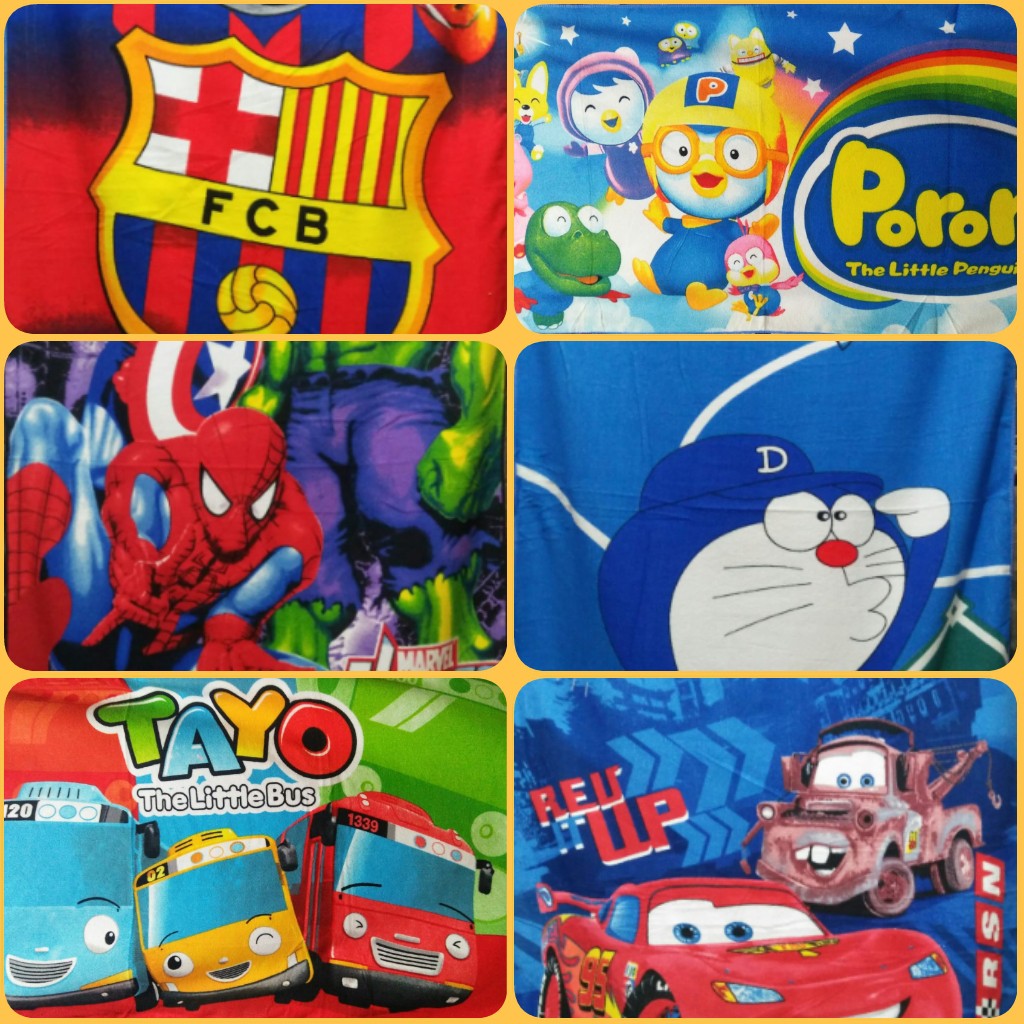 RC Handuk Mandi Karakter Handuk Anak/Handuk Microfiber Import Ukuran Jumbo70x140 Tebal Motif Lengkap