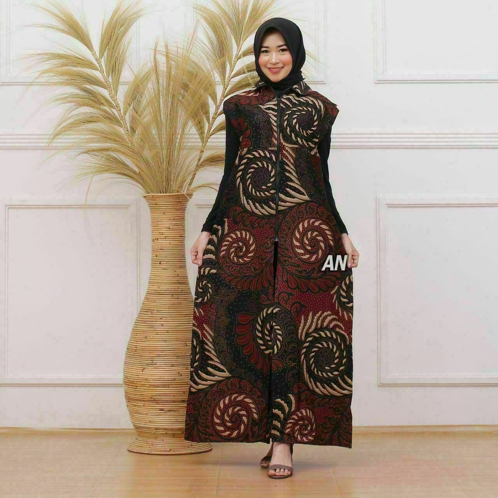 batik couple keluarga ori ndoro jowi dnt motif valvet merah-OTHER