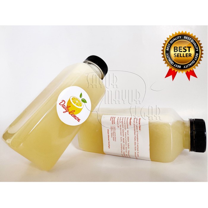 

SARI LEMON 100% LEMON MURNI (DAILY LEMON) MINUMAN KESEHATAN ISI 500 ML (BERKUALITAS)