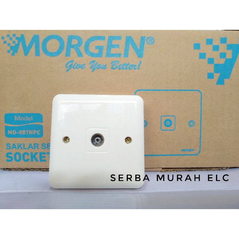 Jual Stop Kontak Tv Socket Tv Saklar Series Ib Jek Tv Morgen Mg