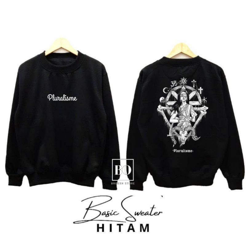 Jaket sweater crewneck pluralisme / sunflower / Sweatshirt pluralisme / Crewneck basic pluralisme