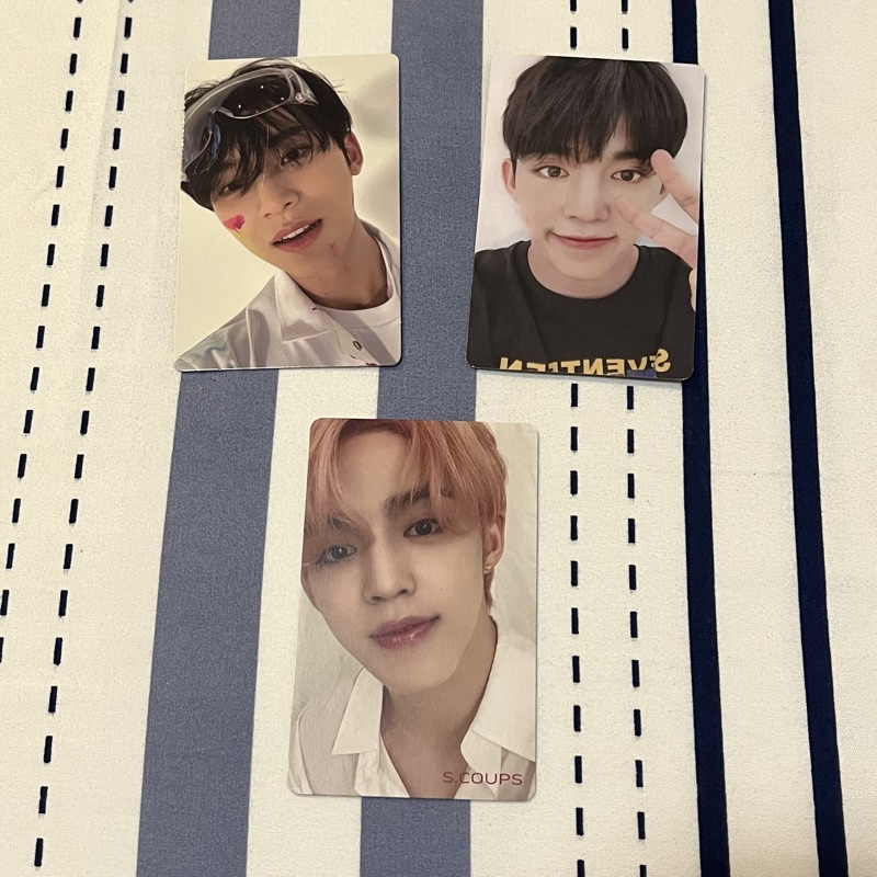 Seventeen Photocards (Scoups Zozotown, Scoups 24H HMV, and Mingyu Carat Version) [BOOKED]