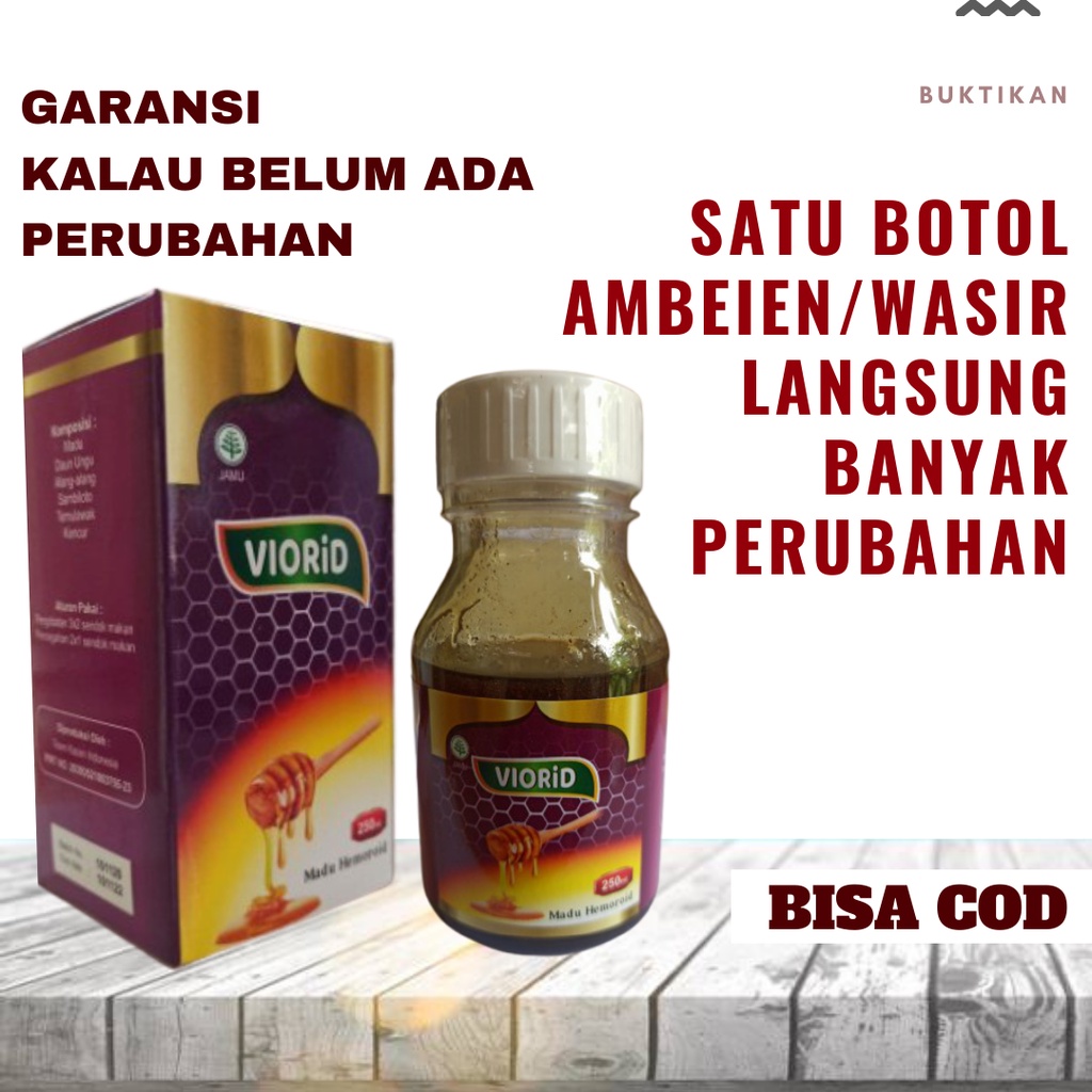 Viorid Madu Obat Ambeyen Wasir Terampuh dan Terbukti Mengatasi Benjolan BAB Berdarah Asli Viorid Oba