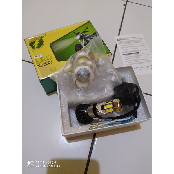 Lampu LED 6 sisi RTD H6 H4 35watt Original 1 dus