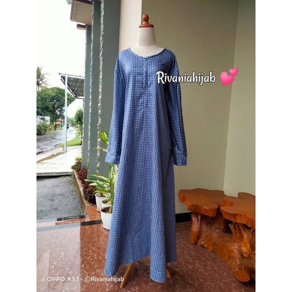 Ameera Gamis kotak2 Katun Jepang Original request model dan ukuran suka suka
