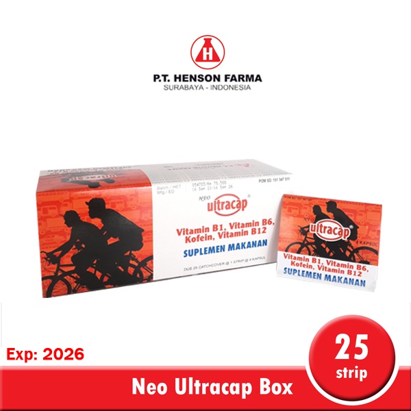 Jual Neo Ultracap Box Isi 25 Strip Suplementasi Vitamin Pereda Lelah ...