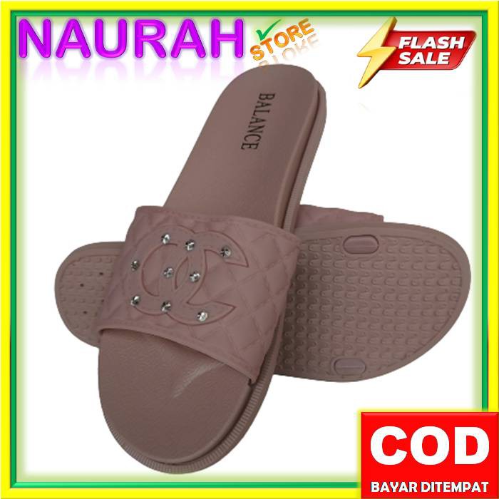 SANDAL WANITA BALANCE 956 26 SLOP OC PERMATA ORIGINAL LENTUR CANTIK SENDAL BARU BLC 956-26 NICE