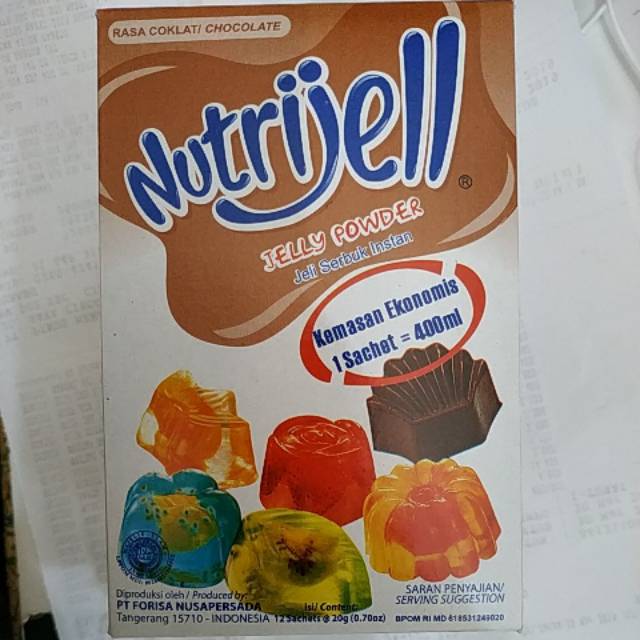 

Nutrijell Rasa Coklat Kemasan Ekonomis 20gr.