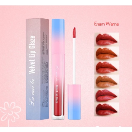 LAMEILA SILKY GLASS VELVET LIP GLAZE / LAMEILA LIPSTICK CAIR PELEMBAB BIBIR TAHAN AIR DAN LAMA/LIP GLOSS REMAJA