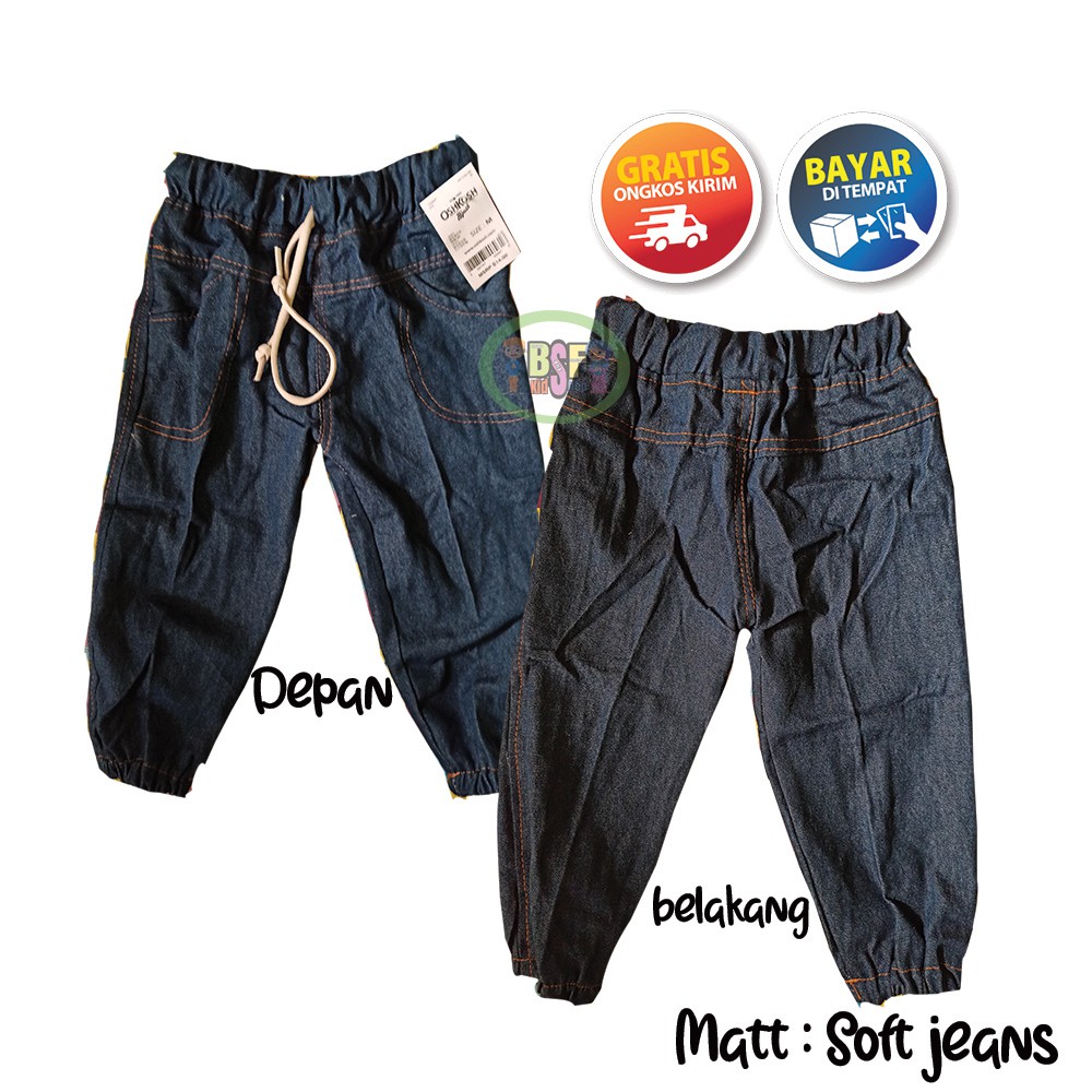  Celana  Jogger jeans  Anak  bahan denim umur  1 sampai 5  tahun  