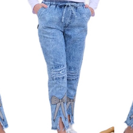 Celana Jeans Anak Perempuan Kekinian Warna Light Snow Terbaru Best Seller Usian 7 samapai 12 Tahun Jins anak Cewek
