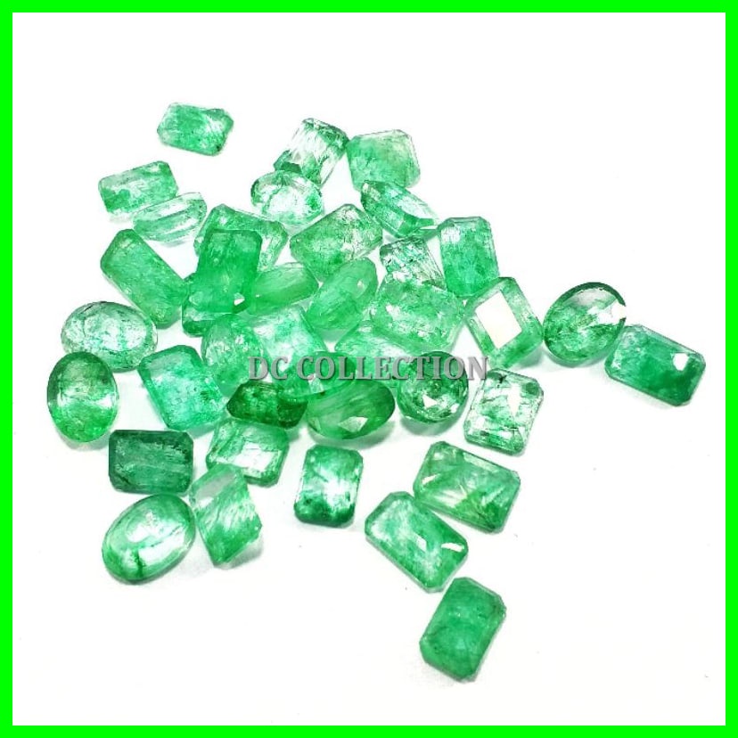BATU PERMATA NATURAL ZAMRUD COLOMBIA EMERALD BERLY ASLI NATURAL