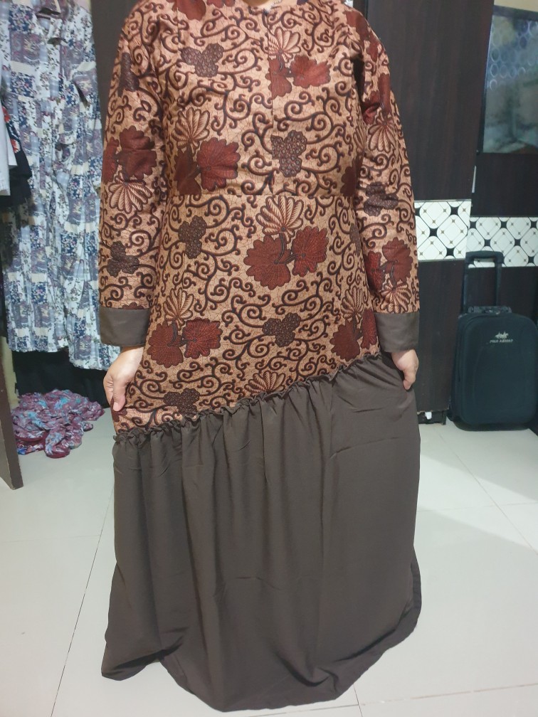 Gamis Batik Manggar,padi,sekar,cantik, Kubis,kupu,padi,daun