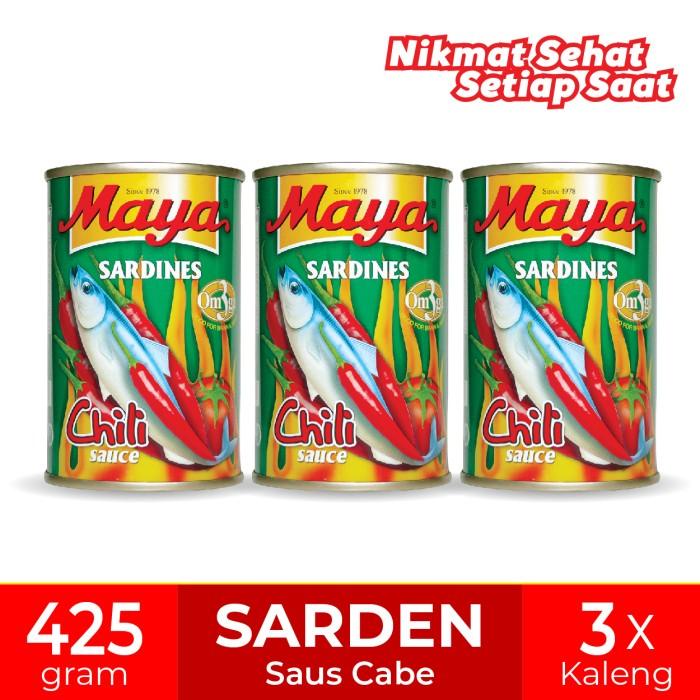 

Kaleng | Maya Sarden Chilli Sauce 425Gr X 3