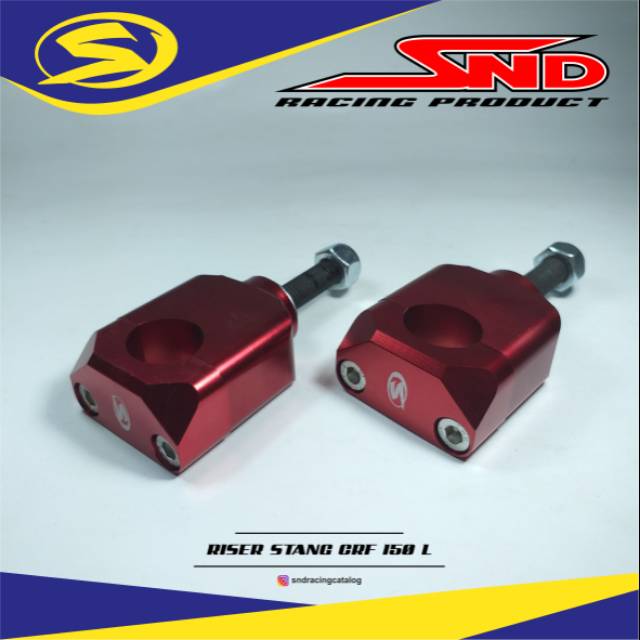 (BISA COD) Raiser stang Pendek crf 150L pnp klx durallium CNC SND