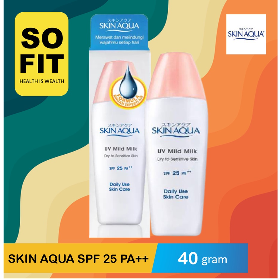 Skin Aqua UV Series 40gr / Tone Up / Whitening Milk SPF 50 / Mild Milk SPF 25 / Moisture Milk SPF 50 / Moisture Gel SPF 30 / Sunplay