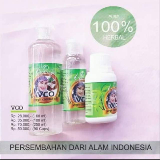 

Virgin Coconut Oil (VCO) Minyak Kelapa Murni Batrisyia Herbal 60ml