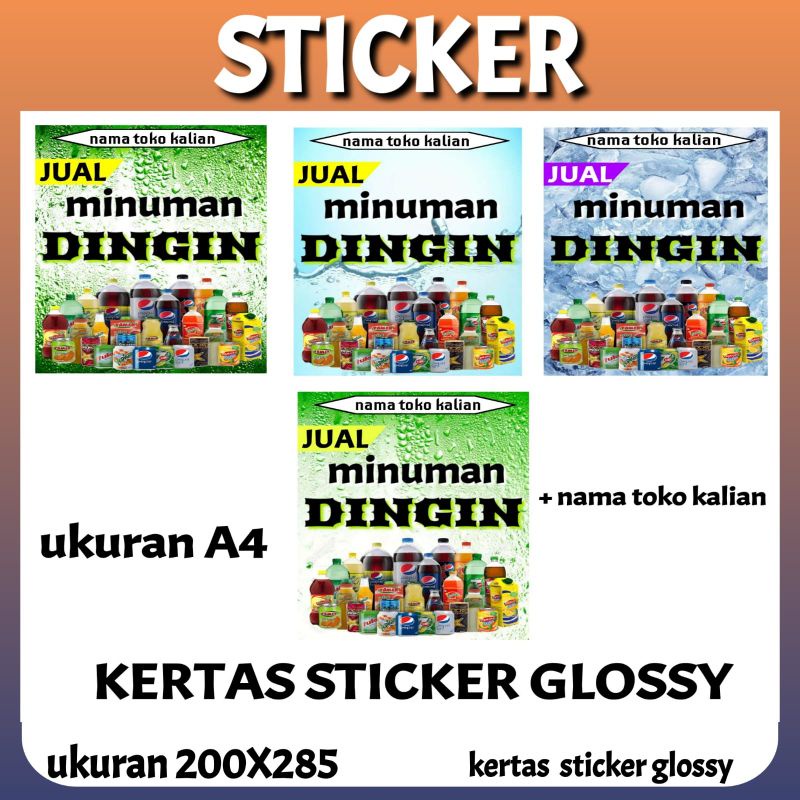 

STICKER LIST LABEL JUAL MINUMAN DINGIN HD76F