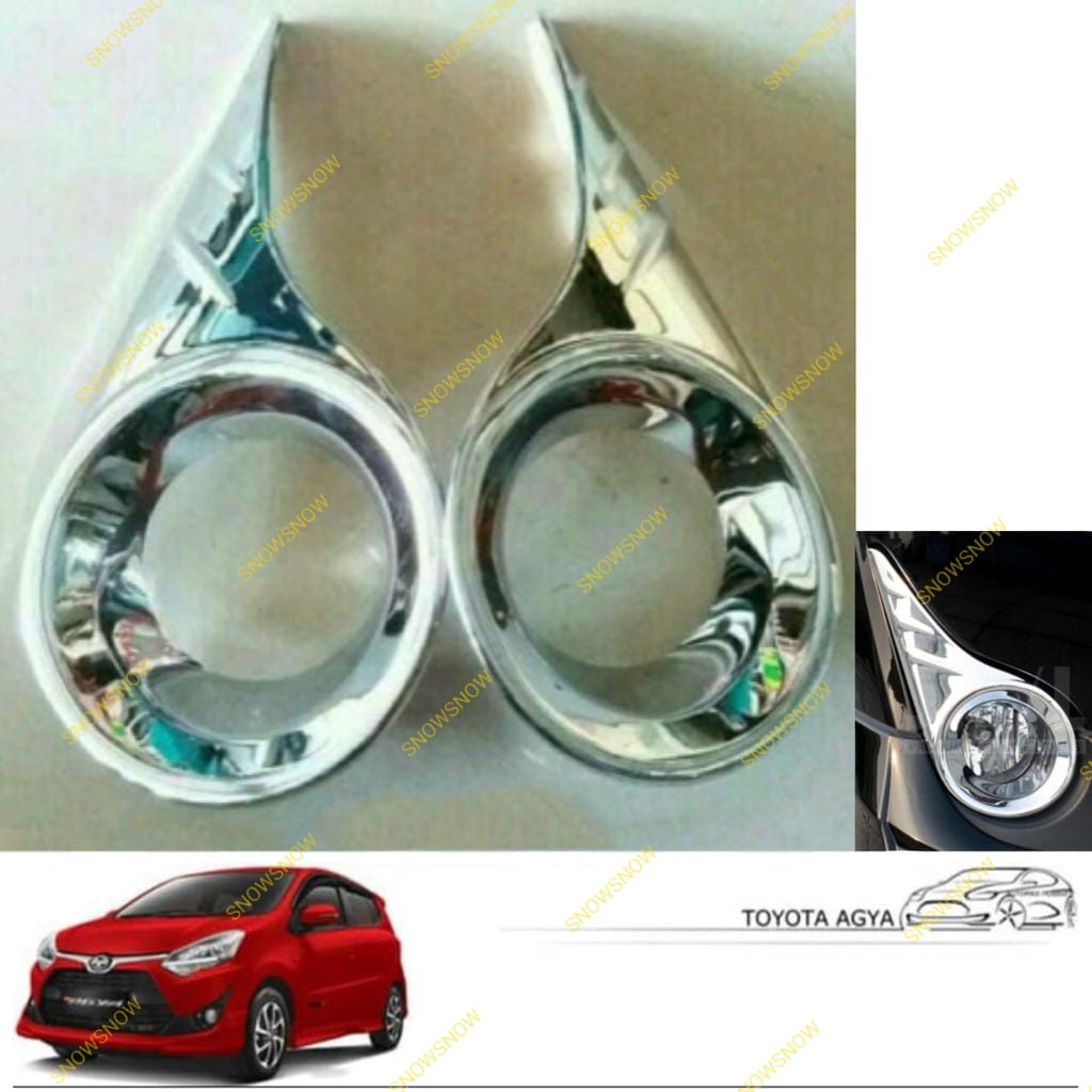 Foglamp Agya 2017 2021 Fog Lamp Cover Chrome