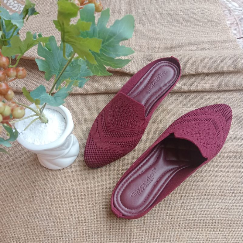 Sandal Flat Wanita , Sandal Mules JEA 90