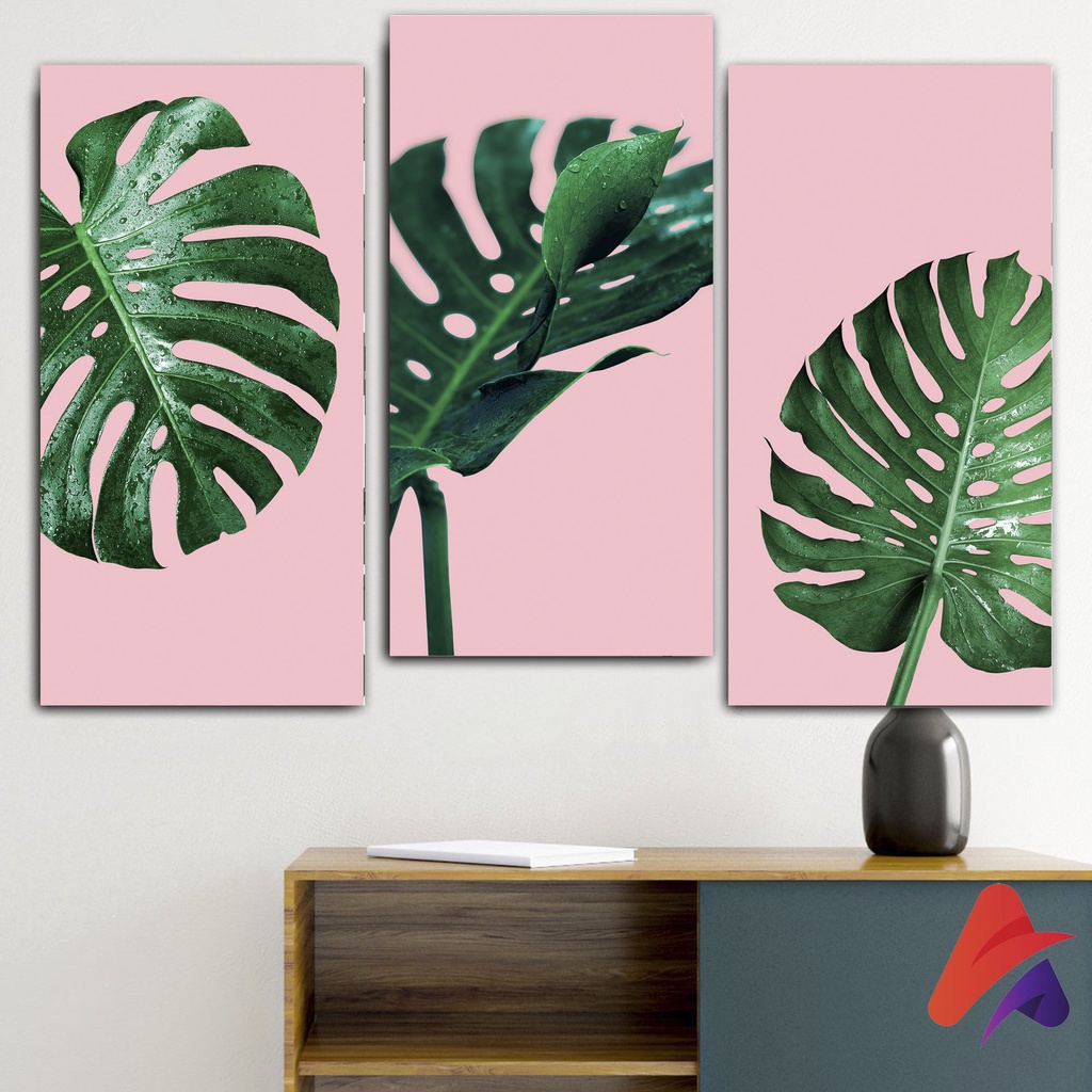 HIASAN DINDING BUNGA REALISTIK ABSTRAK BUNGA WALL DECOR HIASAN DINDING KAMAR PAJANGAN RUANGAN POSTER KAYU GAMBAR BUNGA ABSTRAK
