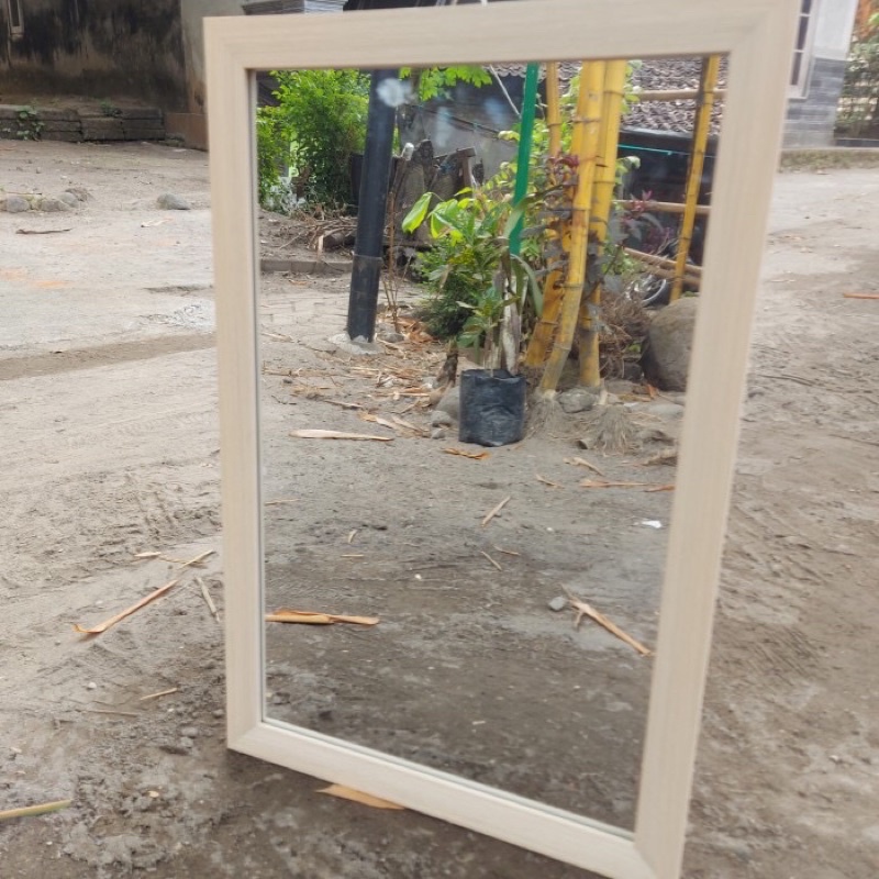 [Size 30x40] Kaca Cermin/Cermin Dinding/ Cermin Make Up / Cermin Gantung | Bahan Fiber Anti Rayap & Keropos-2