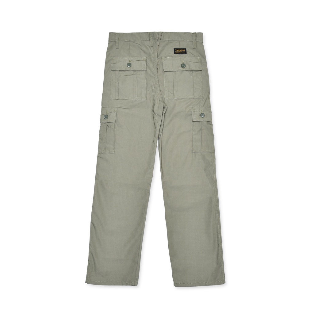 CELANA CARGO TIMEBOMB | CARGO PANTS | OLIVE MUDA RIPSTOP