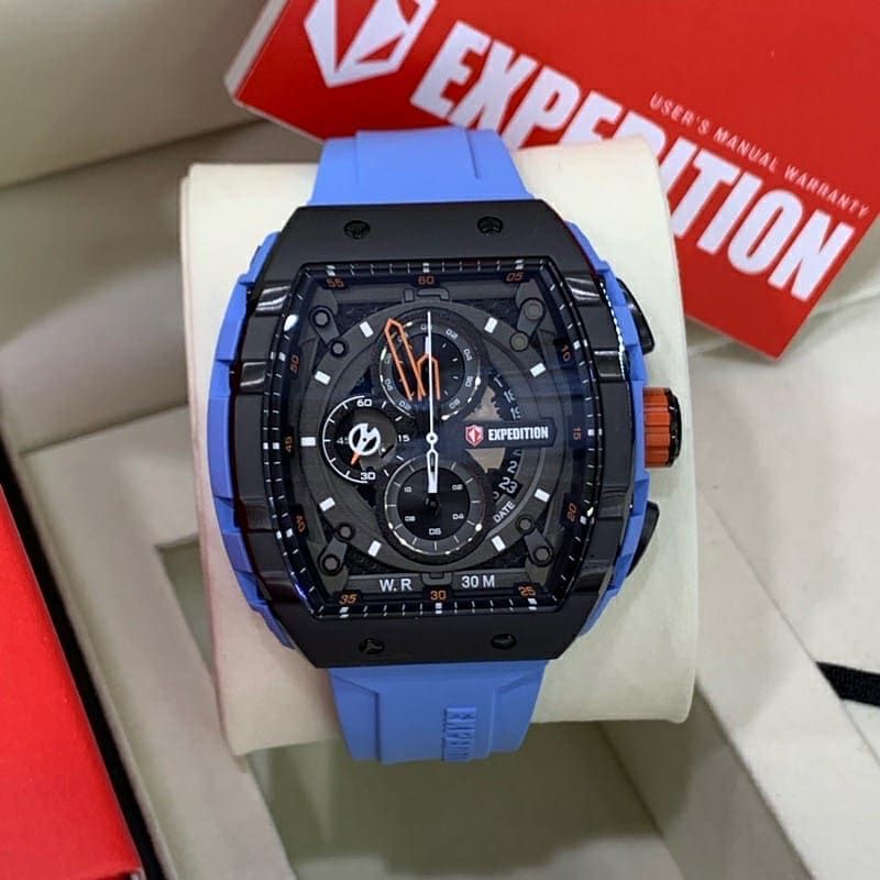 Jam Tangan Expedition E 6782 Pria / E6782 MC Blue Original